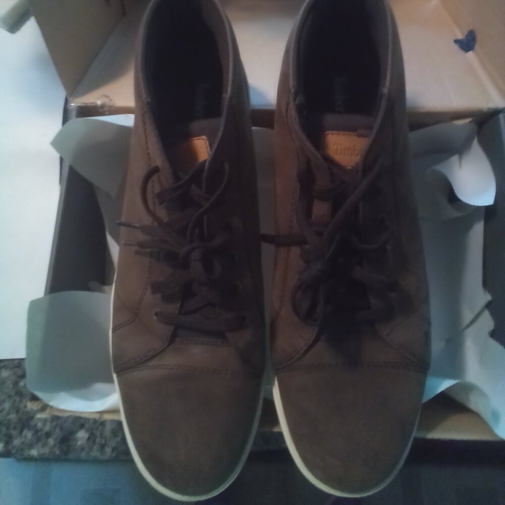 Mens Timberland Hommes Stormbuck Leather shoes NWT box Size: 12 M - Picture 3 of 7